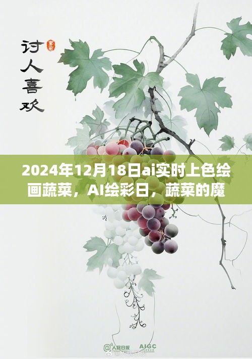 AI繪彩日，蔬菜的魔法變色之旅，實時上色繪畫體驗