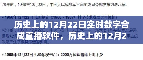 歷史上的12月22日，數(shù)字合成直播軟件的誕生與發(fā)展回顧