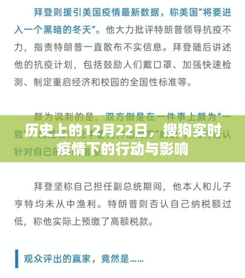 搜狗實時疫情行動影響回顧，歷史上的12月22日