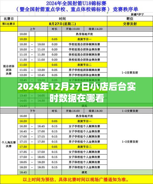 2024年12月27日小店后臺數(shù)據(jù)實時查看指南
