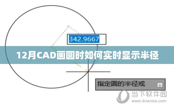 CAD畫圓實時顯示半徑方法解析