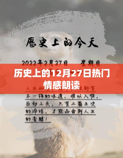 歷史上的情感朗讀盛宴，12月27日的情感之聲