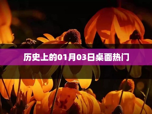 歷史上的大事件，一月三日桌面熱門回顧