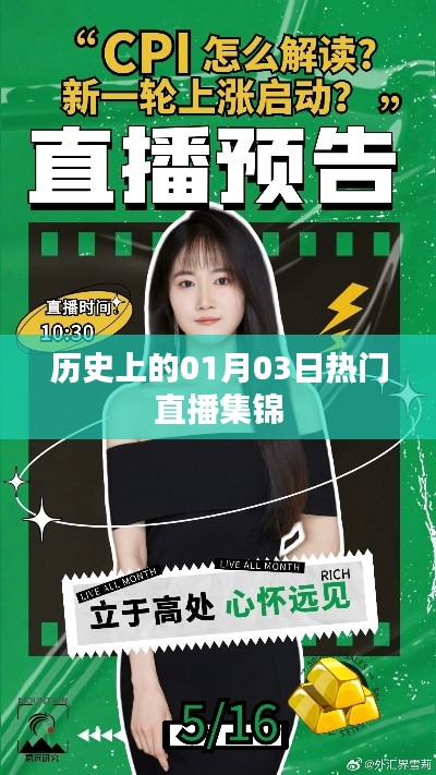 歷史上的熱門直播集錦，一月三日精彩回顧