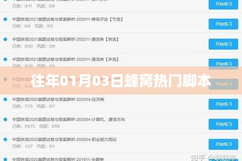 蜂窩熱門腳本揭秘，歷年01月03日的秘密回顧