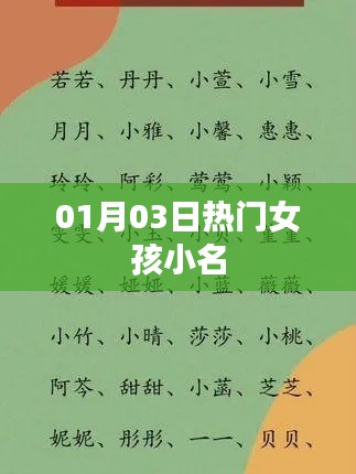 熱門女孩小名大放送，精選小名一網(wǎng)打盡