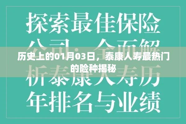泰康人壽熱門險種揭秘，歷史上的今天（一月三日）