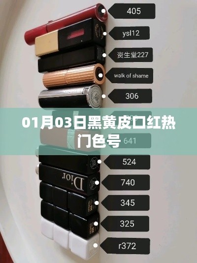 黑黃皮口紅熱門色號推薦（每日更新）