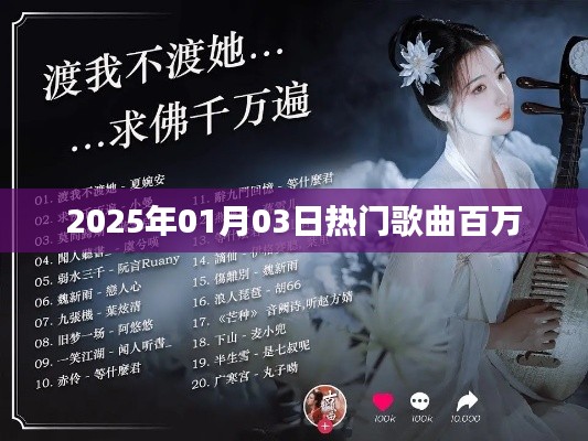 2025年熱門歌曲榜單揭曉，百萬金曲席卷而來