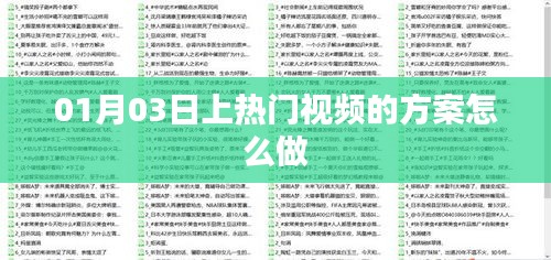 熱門視頻方案制作攻略，從策劃到實(shí)施