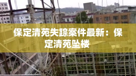 保定清苑失蹤案件最新：保定清苑墜樓 