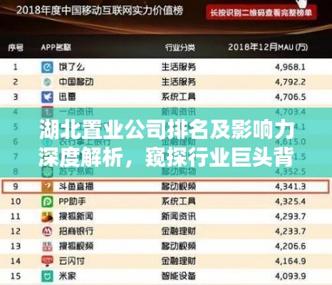 湖北置業(yè)公司排名及影響力深度解析，窺探行業(yè)巨頭背后的力量