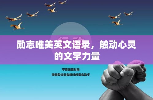 勵志唯美英文語錄，觸動心靈的文字力量