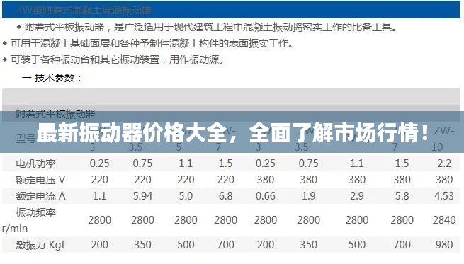 最新振動器價格大全，全面了解市場行情！