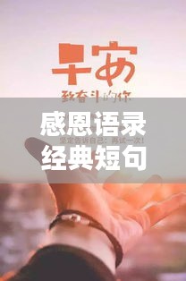 感恩語錄經(jīng)典短句勵志，激發(fā)你內(nèi)心力量的感恩語句