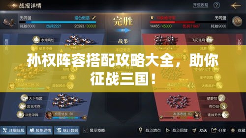 孫權(quán)陣容搭配攻略大全，助你征戰(zhàn)三國！