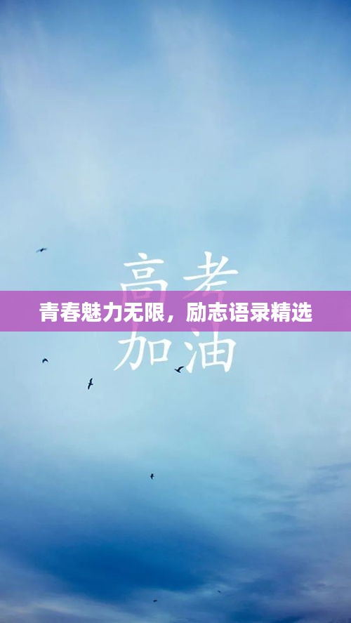 青春魅力無限，勵志語錄精選