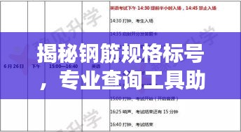 揭秘鋼筋規(guī)格標(biāo)號(hào)，專業(yè)查詢工具助你輕松掌握鋼筋知識(shí)