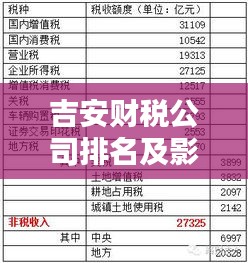 吉安財(cái)稅公司排名及影響力深度解析