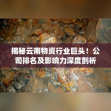 揭秘云南物資行業(yè)巨頭！公司排名及影響力深度剖析