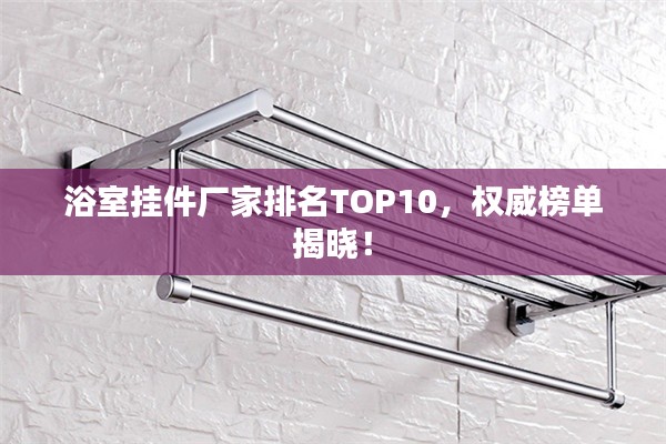 浴室掛件廠家排名TOP10，權(quán)威榜單揭曉！