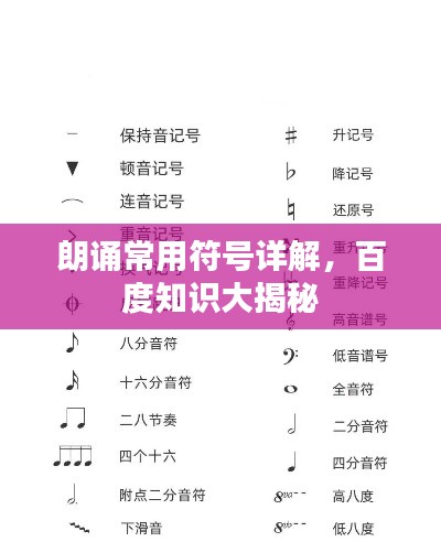 朗誦常用符號詳解，百度知識大揭秘