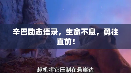 辛巴勵(lì)志語(yǔ)錄，生命不息，勇往直前！