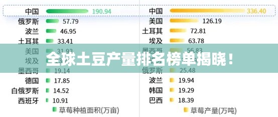 全球土豆產(chǎn)量排名榜單揭曉！