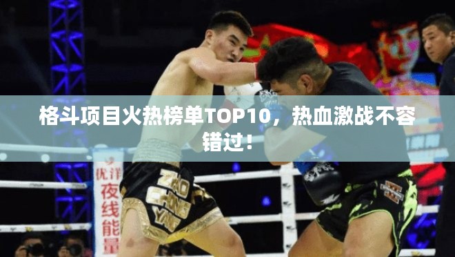 格斗項目火熱榜單TOP10，熱血激戰(zhàn)不容錯過！
