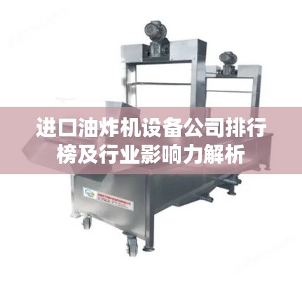 進口油炸機設備公司排行榜及行業(yè)影響力解析