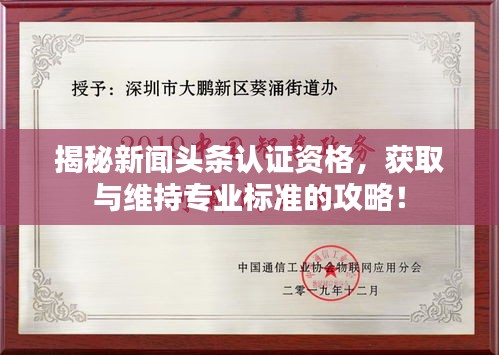 揭秘新聞?lì)^條認(rèn)證資格，獲取與維持專業(yè)標(biāo)準(zhǔn)的攻略！