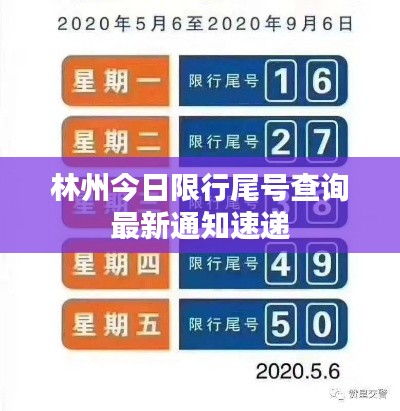 林州今日限行尾號(hào)查詢最新通知速遞