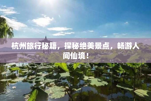 杭州旅行秘籍，探秘絕美景點(diǎn)，暢游人間仙境！