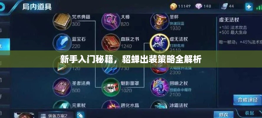 新手入門秘籍，貂蟬出裝策略全解析