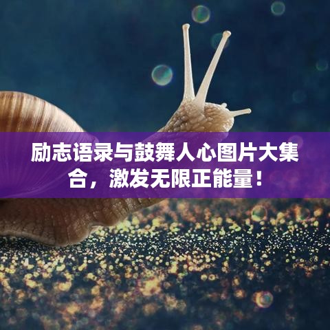 勵志語錄與鼓舞人心圖片大集合，激發(fā)無限正能量！