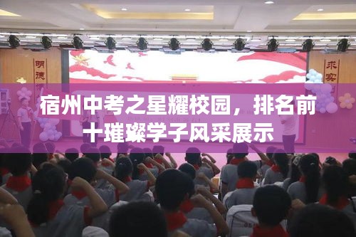 宿州中考之星耀校園，排名前十璀璨學(xué)子風(fēng)采展示