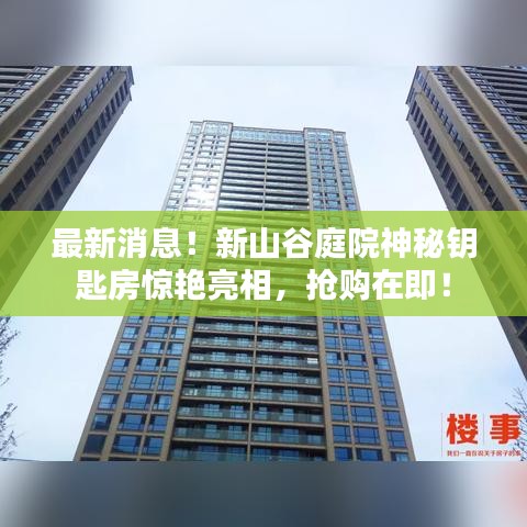 最新消息！新山谷庭院神秘鑰匙房驚艷亮相，搶購在即！