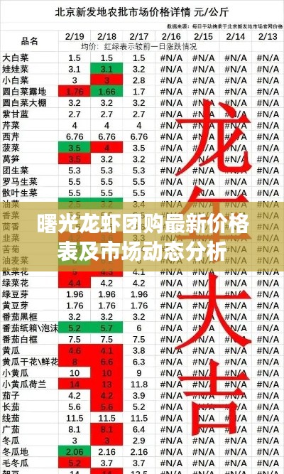 曙光龍蝦團(tuán)購最新價格表及市場動態(tài)分析