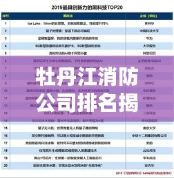 牡丹江消防公司排名揭曉，TOP 10榜單吸引眼球！