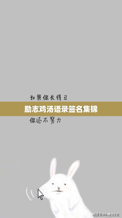 勵志雞湯語錄簽名集錦