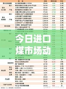 今日進(jìn)口煤市場動(dòng)態(tài)，最新消息新聞速遞