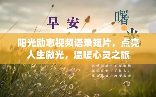 陽光勵志視頻語錄短片，點亮人生微光，溫暖心靈之旅