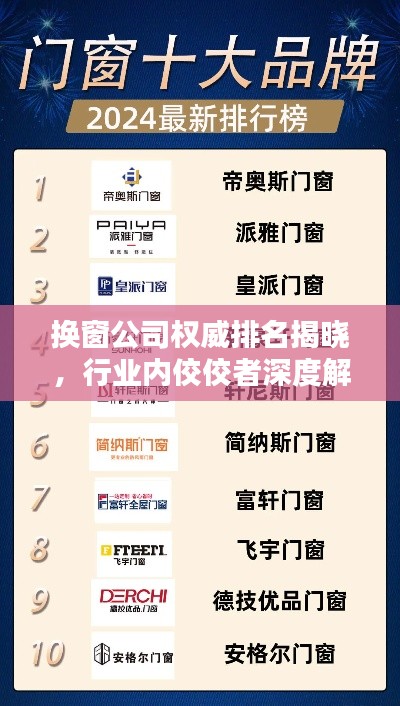 換窗公司權威排名揭曉，行業(yè)內(nèi)佼佼者深度解析！