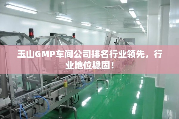 玉山GMP車間公司排名行業(yè)領(lǐng)先，行業(yè)地位穩(wěn)固！