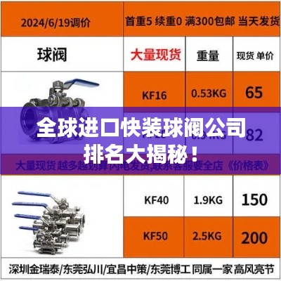 全球進(jìn)口快裝球閥公司排名大揭秘！