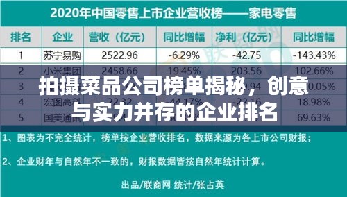 拍攝菜品公司榜單揭秘，創(chuàng)意與實力并存的企業(yè)排名
