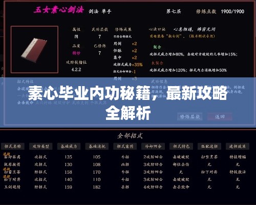 素心畢業(yè)內(nèi)功秘籍，最新攻略全解析