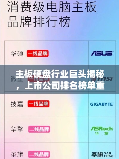主板硬盤行業(yè)巨頭揭秘，上市公司排名榜單重磅出爐！