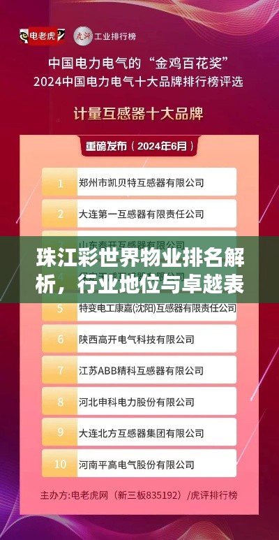珠江彩世界物業(yè)排名解析，行業(yè)地位與卓越表現(xiàn)引人矚目