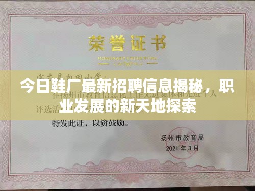 今日鞋廠最新招聘信息揭秘，職業(yè)發(fā)展的新天地探索